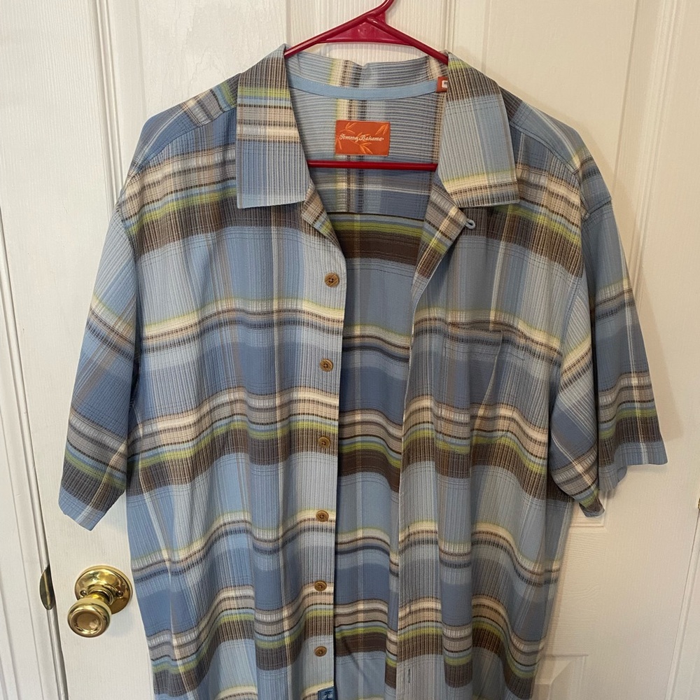 Tommy Bahama Blue Casual Button Down Shirt